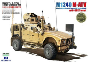 Збірна модель 1/72 Бронеавтомобіль M1240 M-ATV MRAP  w/O-GPK Turret T-Model GH72A01-20 Rebox