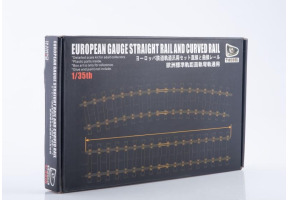 Збірна модель 1/35 Рейки для європейської залізниці (прямі та зігнуті) 360мм T-Model TK3505