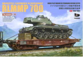 Збірна модель 1/35 Платформений вагон Rlmmp 700 (1952-1991) T-Model TK3508