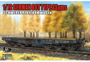 Німецька важка платформа-вагон 1/72 типу SSyms вантажопідйомністю 80 тонн T-Model TK7306