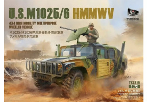 Збірна модель 1/72 Бронеавтомобіль HMMWV U.S.M1026 M1026 4X4 T-Model TK7319-1st