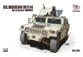 Збірна модель 1/72 Бронеавтомобіль U.S.HMMWV M1114 T-Model TM7201