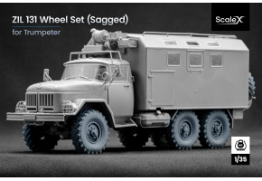 Набір коліс (з деформацією) для ЗІЛ 131 від Trumpeter ScaleX WM 35018S