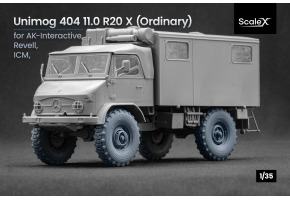 Набір коліс для Унімог 404 11.0 R20 від Revell, AK-Interactive, ICM ScaleX WM 35023