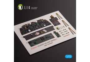 Vickers Valiant B(PR)K.1 rear cockpit 3D декаль інтер'єр для комплекту Airfix 1/72 KELIK K72149