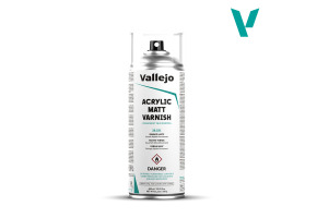 Акриловий матовий лак в аерозолі 400мл (Acrylic Matt Spray Varnish) Vallejo VAL 28531