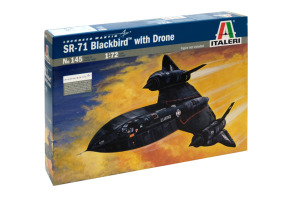 Збірна модель 1/72 Літак SR - 71 Black Bird with Drone Italeri 0145