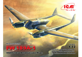 Збірна модель 1/72 Літак Focke-Wulf FW 189A-1 ICM 72291