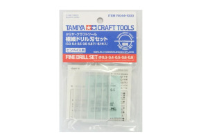 Набір тонких свердел 0,3 - 0,8 мм (Fine Drill Set) Tamiya 74044