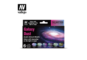 Набір акрилових фарб The Shifters Мультихром Ніжний Холодний (Galaxy Dust) 6 шт VAL 77092