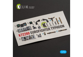 Eurofighter Typhoon EF-2000 декаль інтер'єр для комплекту Hasegawa 1/72 KELIK K72280