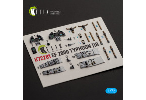 Eurofighter Typhoon EF-2000 декаль інтер'єр для комплекту Italeri 1/72 KELIK K72281