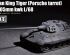 preview Assembly model 1/72 german tank Royal Tiger (Porsche turret) gun 105 kwk L/68 Trumpeter 07161