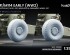 preview Набір коліс для гаубиці M1/M114 ранній (WW2) (звичайні та деформовані) від Bronco, Italeri ScaleX WW-35018C