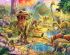 preview Puzzle Landscape Of Dinosaurs 500pcs