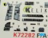 preview F/A-18 C Hornet (Early) декаль інтер'єр для комплекту Academy 12411 1/72 KELIK K72282