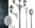 preview Уличные  фонарные  столбы  с уличными часами