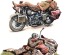 preview Сборная модель 1/35 Отдых и боевые действия американских солдат на мотоциклах WLA MiniArt 53068