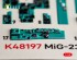 preview MiG-23 ML/MLD декаль інтер'єр для комплекту Trumpeter 1/48 KELIK K48197