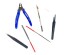 preview Tool set 8 positions (nippers, tweezers, needle file, knife, case)