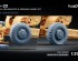 preview Набір коліс для Д-20 (звичайні та деформовані ИЯВ-12Б) від Trumpeter ScaleX WM-35059C
