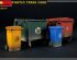 preview Plastic trash cans 1:35