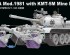 preview Збірна модель 1/35 Танк Т-55А, модель 1981, з мінним катком КМТ-5М RFM RM-5163