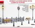 preview Scale model 1/35 Set of street accessories with lamp and clock Miniart 35639