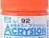 preview Акриловая краска на водной основе Acrysion Clear Orange / Прозрачный Оранжевый Mr.Hobby N92