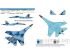 preview Foxbot 1:48 Ukrainian Air Force Su-27UBM-1 decal, digital camouflage (with masks and additional numbers)
