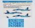 preview Foxbot 1:32 Декаль Бортовые номера для Су-27УБМ-1 ВВС Украины, цифровой камуфляж (Часть 2)