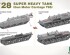 preview Сборная модель 1/35 Сверхтяжелый танк Т28 (самоходная артиллерийская установка Т95) Takom 2209