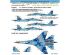 preview Foxbot 1:48 Декаль Бортовые номера для Су-27УБМ-1 ВВС Украины, цифровой камуфляж