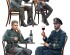 preview Збірна модель 1/35 Фігури німецькі солдати у кафе Miniart 35396