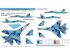preview Foxbot 1:32 Декаль Бортові номери для Су-27УБ ВПС України, цифровий камуфляж