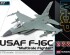 preview Scale model 1/72 Airplane F-16C (assembly without glue) Academy 12541