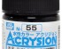 preview Акриловая краска на водной основе Acrysion Midnight Blue / Полуночный Синий Mr.Hobby N55