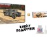 preview Збірна модель 1/35 Бронеавтомобіль Humvee М1097А2 транспортер вантажів + Набір акрилових фарб для військових автомобілів Humvee США