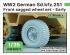 preview WW2 German Sd.kfz.251 Half-track front sagged wheel set - Early (for Sd.kfz.251 kit)