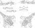 preview Foxbot 1:48 Декаль Су-27ПМ-1 ВПС України, цифровий камуфляж, 2 частина FB 48-085
