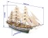 preview Scale wooden model 1/100 Italian sailing training ship &quot;Amerigo Vespucci&quot; OcCre 15006