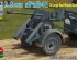 preview Scale model 1/35 2.8 cm spzb 41 on large steel wheeled cart with trailer Bronco 35141