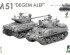 preview Збірна модель 1/35 Набір Американські танки Шерман (M4A1(76W) VVSS &amp; M51 "Degem Alef") та джип Willys Takom 2207W