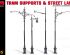 preview Scale model 1/35 Set tram supports and street lamp Miniart 35523