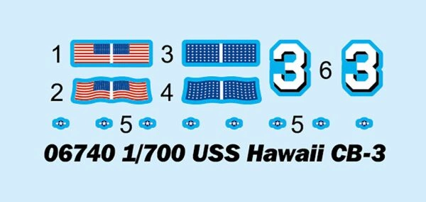 USS Hawaii CB-3 детальное изображение Флот 1/700 Флот