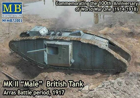 BRITISH MK II MALE TANK, ARRAS BATTLE PERIOD 1917 детальное изображение Бронетехника 1/72 Бронетехника