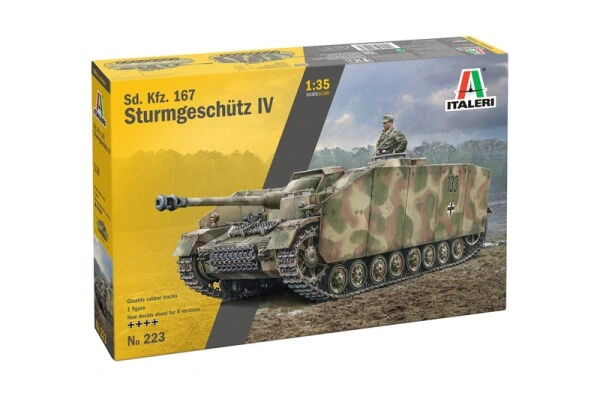 Збірна модель 1/35 САУ Sd. Kfz. 167 SturmGeschutz IV Italeri 0223 детальное изображение Бронетехника 1/35 Бронетехника