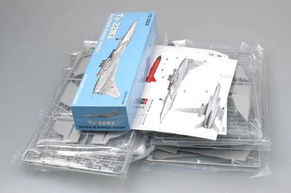 Збірна модель 1/72 Стратегічний бомбардувальник Ту-22М3 Backfire C Trumpeter 01656 детальное изображение Самолеты 1/72 Самолеты