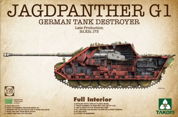 Jagdpanther G1 Late Production Sd.Kfz.173  детальное изображение Бронетехника 1/35 Бронетехника