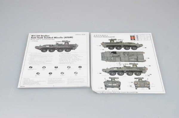 Збірна модель 1/35 ПТРК M1134 Stryker Trumpeter 00399 детальное изображение Бронетехника 1/35 Бронетехника